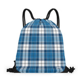 Strathclyde Blue Tartan Drawstring Bag