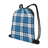 Strathclyde Blue Tartan Drawstring Bag