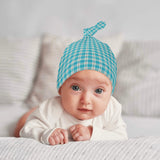 Tartan New Born Beanie Hat - FREE p&p Worldwide