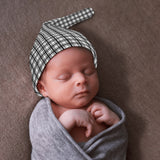 Tartan New Born Beanie Hat - FREE p&p Worldwide