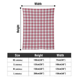 Dress Red Macpherson Tartan Baby Newborn 3 Pcs for Beanie Baby Hat Hairband Blanket