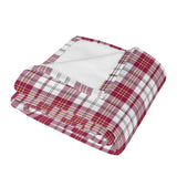 Dress Red Macpherson Tartan Baby Newborn 3 Pcs for Beanie Baby Hat Hairband Blanket