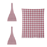Dress Red Macpherson Tartan Baby Newborn 3 Pcs for Beanie Baby Hat Hairband Blanket