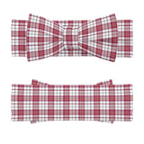Dress Red Macpherson Tartan Baby Newborn 3 Pcs for Beanie Baby Hat Hairband Blanket