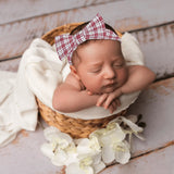 Dress Red Macpherson Tartan Hairbands for New born Baby & Infants - FREE p&p Worldwide