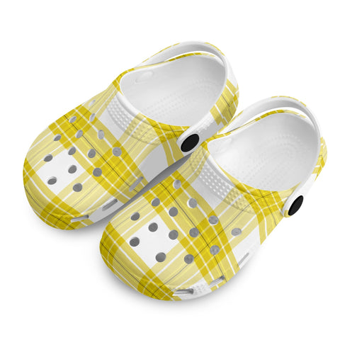 Staffa Mist Tartan - Kids Tartan Soft Clog Sandals - FREE p&p Worldwide