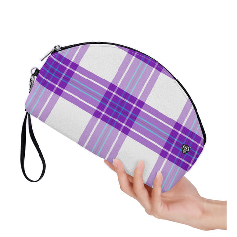 Gigha Mist Tartan Curved Cosmetic Bag - Free p&p Worldwide
