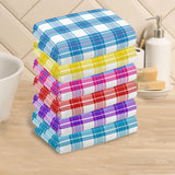 Tartan Hand Towels x 6 (45x66cm) - Free p&p Worldwide
