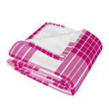 Arran Mist Tartan Baby Newborn 3 Pcs for Beanie Baby Hat Hairband Blanket