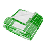 Colonsay Mist Tartan Baby Newborn 3 Pcs for Beanie Baby Hat Hairband Blanket