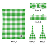 Colonsay Mist Tartan Baby Newborn 3 Pcs for Beanie Baby Hat Hairband Blanket