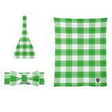 Colonsay Mist Tartan Baby Newborn 3 Pcs for Beanie Baby Hat Hairband Blanket
