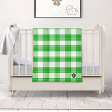 Colonsay Mist Tartan Baby Newborn 3 Pcs for Beanie Baby Hat Hairband Blanket