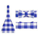 Cumbrae Mist Tartan Baby Newborn 3 Pcs for Beanie Baby Hat Hairband Blanket