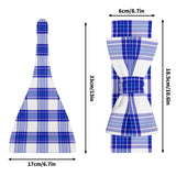 Cumbrae Mist Tartan Baby Newborn 3 Pcs for Beanie Baby Hat Hairband Blanket