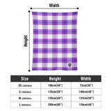 Gigha Mist Tartan Baby Newborn 3 Pcs for Beanie Baby Hat Hairband Blanket