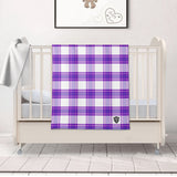 Gigha Mist Tartan Baby Newborn 3 Pcs for Beanie Baby Hat Hairband Blanket