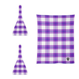 Gigha Mist Tartan Baby Newborn 3 Pcs for Beanie Baby Hat Hairband Blanket