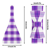 Gigha Mist Tartan Baby Newborn 3 Pcs for Beanie Baby Hat Hairband Blanket