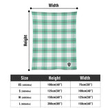 Colonsay Mist Tartan Baby Newborn 3 Pcs for Beanie Baby Hat Hairband Blanket