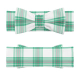 Colonsay Mist Tartan Baby Newborn 3 Pcs for Beanie Baby Hat Hairband Blanket