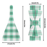 Colonsay Mist Tartan Baby Newborn 3 Pcs for Beanie Baby Hat Hairband Blanket