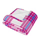 Islay Mist Tartan Baby Newborn 3 Pcs for Beanie Baby Hat Hairband Blanket