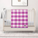 Islay Mist Tartan Baby Newborn 3 Pcs for Beanie Baby Hat Hairband Blanket
