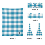 Jura Mist Tartan Baby Newborn 3 Pcs for Beanie Baby Hat Hairband Blanket