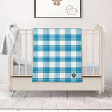 Jura Mist Tartan Baby Newborn 3 Pcs for Beanie Baby Hat Hairband Blanket
