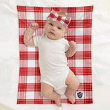 Mull Mist Tartan Baby Newborn 3 Pcs for Beanie Baby Hat Hairband Blanket