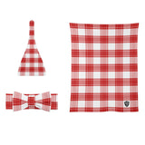 Mull Mist Tartan Baby Newborn 3 Pcs for Beanie Baby Hat Hairband Blanket