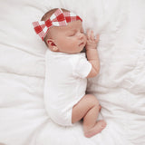 Mull Mist Tartan Baby Newborn 3 Pcs for Beanie Baby Hat Hairband Blanket