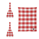 Mull Mist Tartan Baby Newborn 3 Pcs for Beanie Baby Hat Hairband Blanket