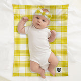 Staffa Mist Tartan Baby Newborn 3 Pcs for Beanie Baby Hat Hairband Blanket