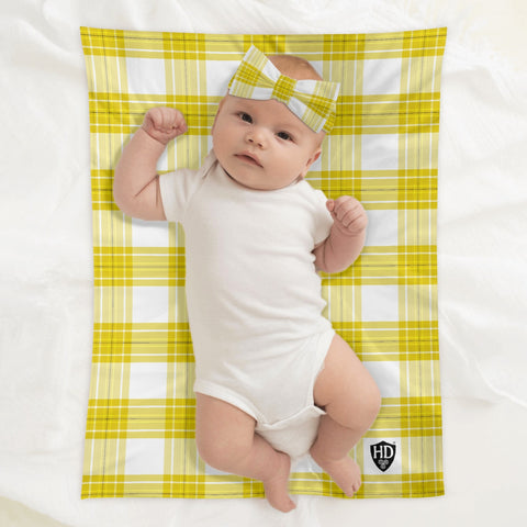 Staffa Mist Tartan Baby Newborn 3 Pcs for Beanie Baby Hat Hairband Blanket