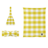 Staffa Mist Tartan Baby Newborn 3 Pcs for Beanie Baby Hat Hairband Blanket