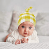 Staffa Mist Tartan Baby Newborn 3 Pcs for Beanie Baby Hat Hairband Blanket
