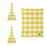 Staffa Mist Tartan Baby Newborn 3 Pcs for Beanie Baby Hat Hairband Blanket