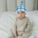 Bute Mist Tartan New Born Beanie Hat - FREE p&p Worldwide