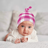 Arran Mist Tartan New Born Beanie Hat - FREE p&p Worldwide