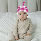 Arran Mist Tartan New Born Beanie Hat - FREE p&p Worldwide