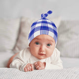 Cumbrae Mist Tartan New Born Beanie Hat - FREE p&p Worldwide