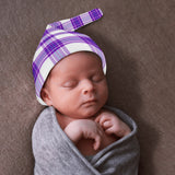 Gigha Mist Tartan New Born Beanie Hat - FREE p&p Worldwide