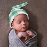 Iona Mist Tartan New Born Beanie Hat - FREE p&p Worldwide
