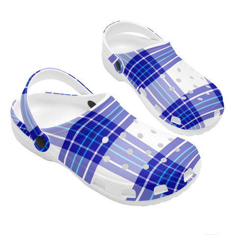 Cumbrae Mist Tartan Woman's Soft Clog Sandals - FREE p&p Worldwide