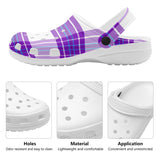 Gigha Mist Tartan Woman's Soft Clog Sandals - FREE p&p Worldwide