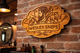 Handmade Clan Whisky Barrel Sign