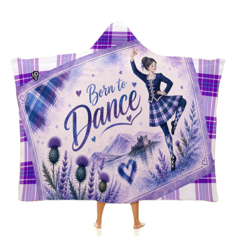 Kids Cosy Tartan Hooded Blanket Free p&p Worldwide