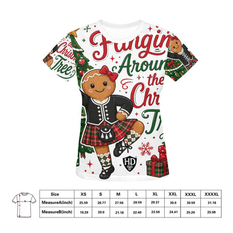 Women's All Over Print T-shirt (USA Size) (T40)